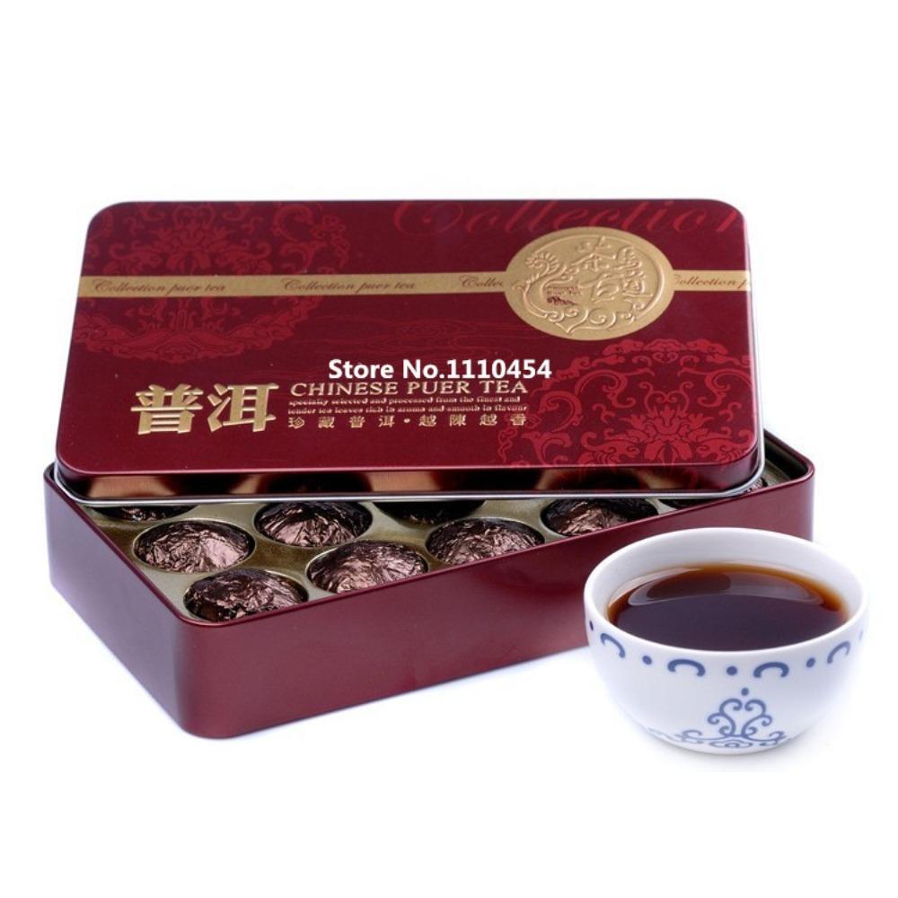 HelloYoungTea Premium Mini Tuocha Puer Tea with Glutinous Rice Aroma in Tin