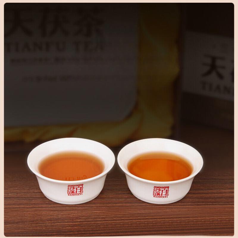 HelloYoungTea Anhua Dark Tea BaiShaxi 1939 Gold Flower Tea Brick 3 Years Aged Tian Fu Tea 1kg