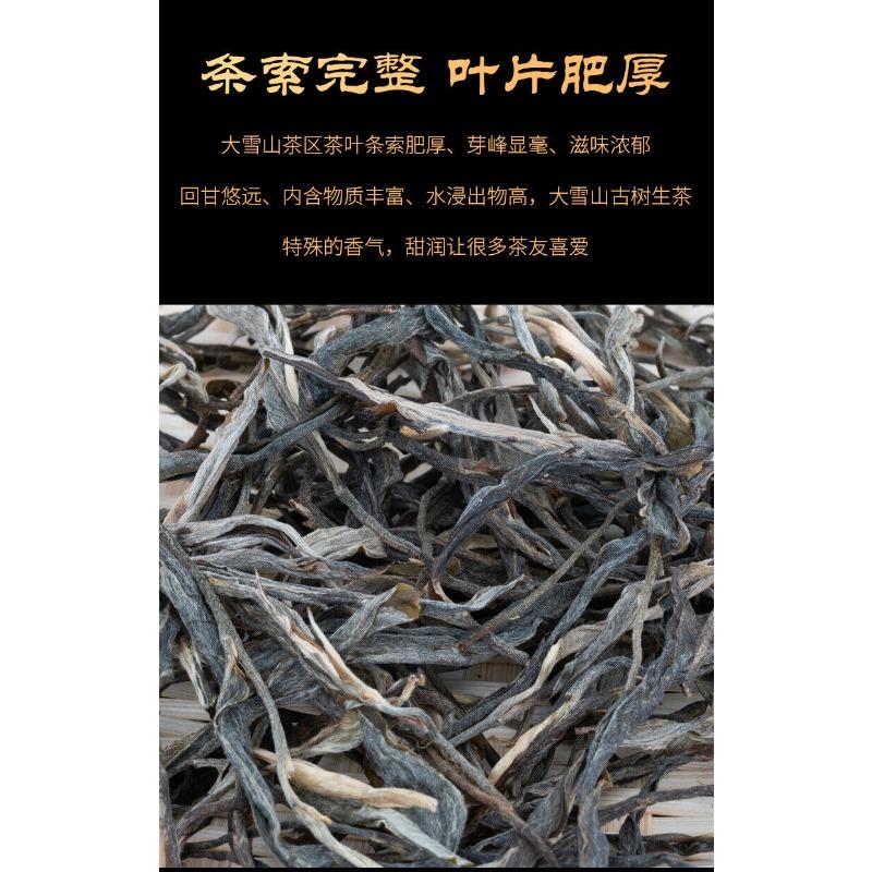 500g Daxueshan Ancient Tree Puerh Raw Tea Orchid Scented Sun Green Loose Tea