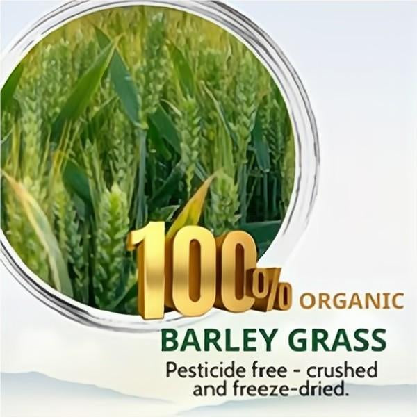 HelloYoung Organic Barley Grass Powder original 250g moistening intestines, Green Grass Juice Powder with Rich Dietary Fiber, No Addtives Secondary image