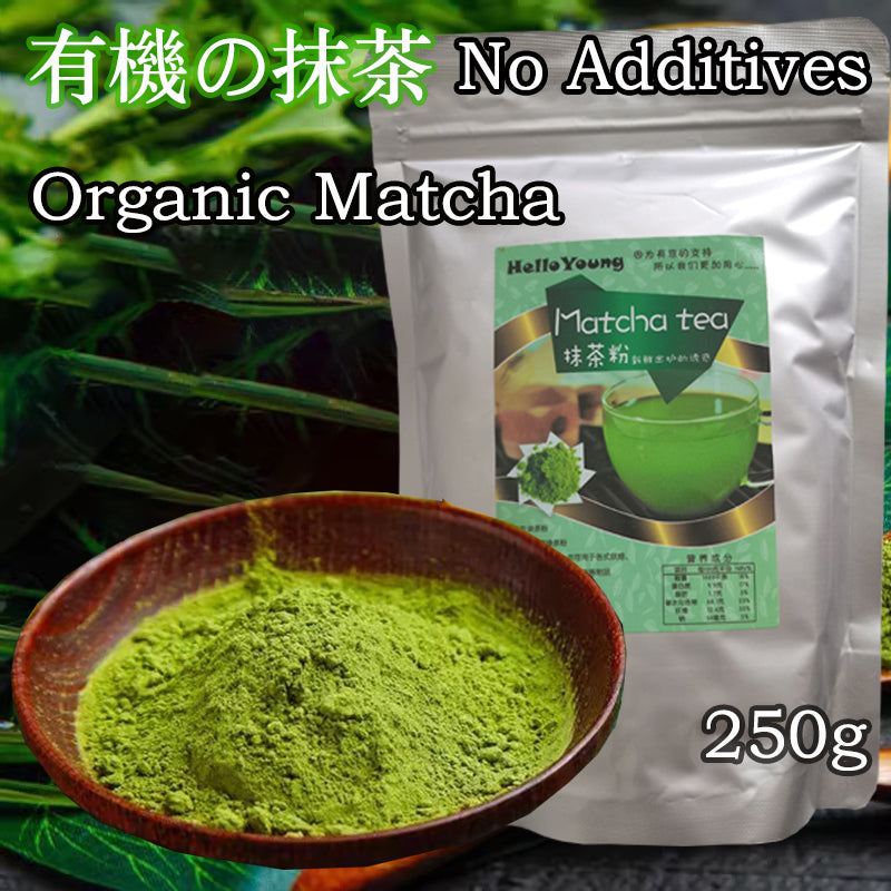 HelloYoung matcha green tea powder slimming Matcha Latte - Green Tea Powder with Shelf Stable Probiotics and Fiber, Sugar Free Keto Diet Friendly, Vegan, Detox and Destress, Antioxidants, Authentic Main image