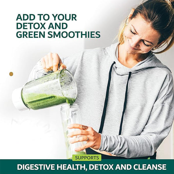HelloYoung Barley Grass Powder Organic 100% Natural Pure Barley Grass Low Sugar Body Detoxification and Weight Loss Barley Health Matcha Beverage