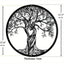 CIFbuy™ Exquisite Iron Artfully Crafted Rustic Black Tree of Life Wall Art - Laser Cut Metal Sculpture with Intricate Rustic Design & Fine Statue Ornaments, Enhances Home Aesthetic with Refinement - Unique Wall Sculptures.