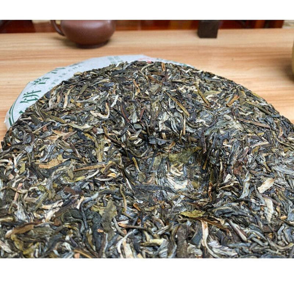 HelloYoungTea Yunnan Pu'er Tea Cake Raw Pu'er Tea Lao Banzhang Ancient Tree Tea 357g