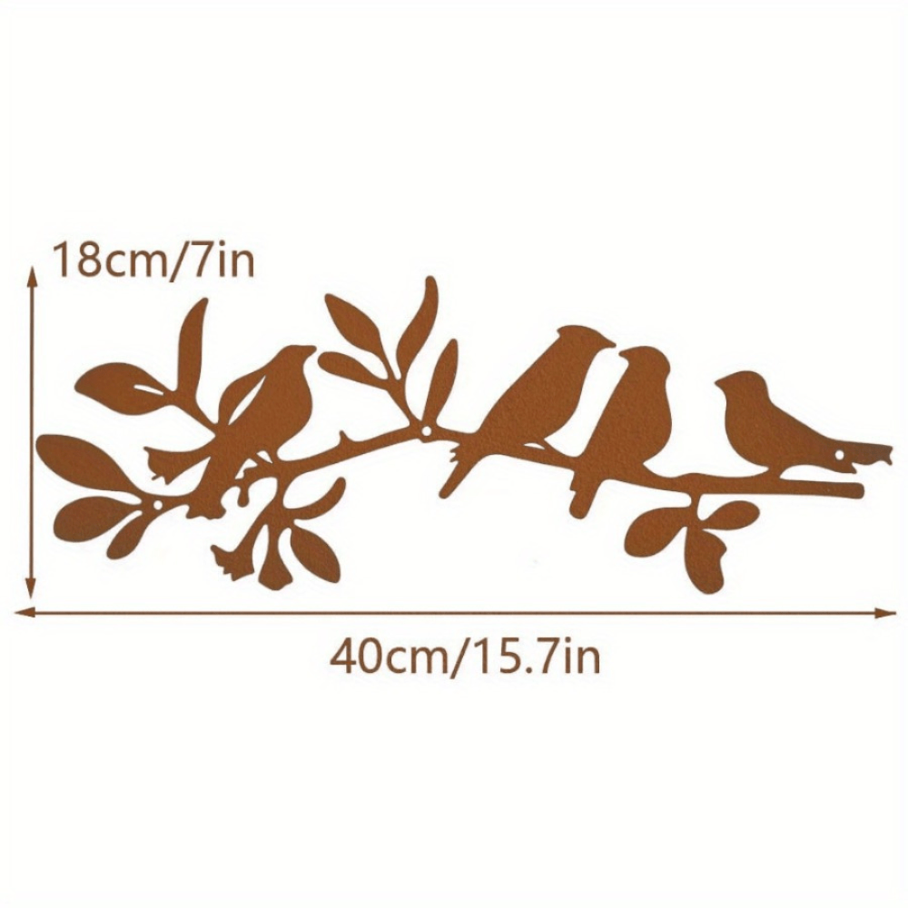 CIFbuy™ Exquisite Iron Metal Bird Wall Art - Stunning Tree Branch Design Wall Sculpture for Home Decoration, Handcrafted Wrought Iron Bird Decor with Elegant Details, Collectible Figurines.