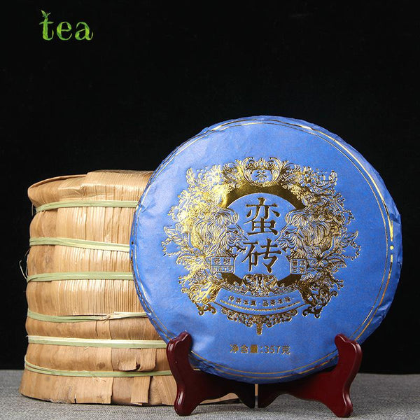 HelloYoungTea Manzhuan Raw Pu'er Tea, 357g, Six Famous Ancient Tree Mountains, Yunnan Manzhuan Shengpu'er "Seven Sons" Tea Cake