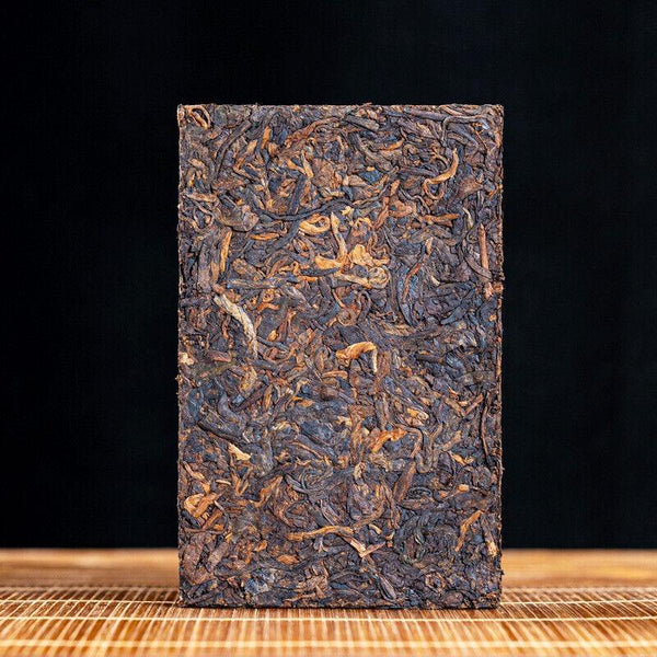 HelloYoungTea 250g Menghai Banzhang Yunnan Pu'er Tea Aged Brick Ripe Cake Old Brick Tea