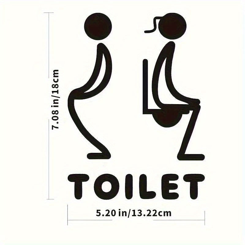 Uncover The Diverse Allure of A Black Floating Decor Piece. It's Perfectly Suited As A Toilet Symbol and For Beautifying The Bathroom Doors in Apartments.Decorative Sign