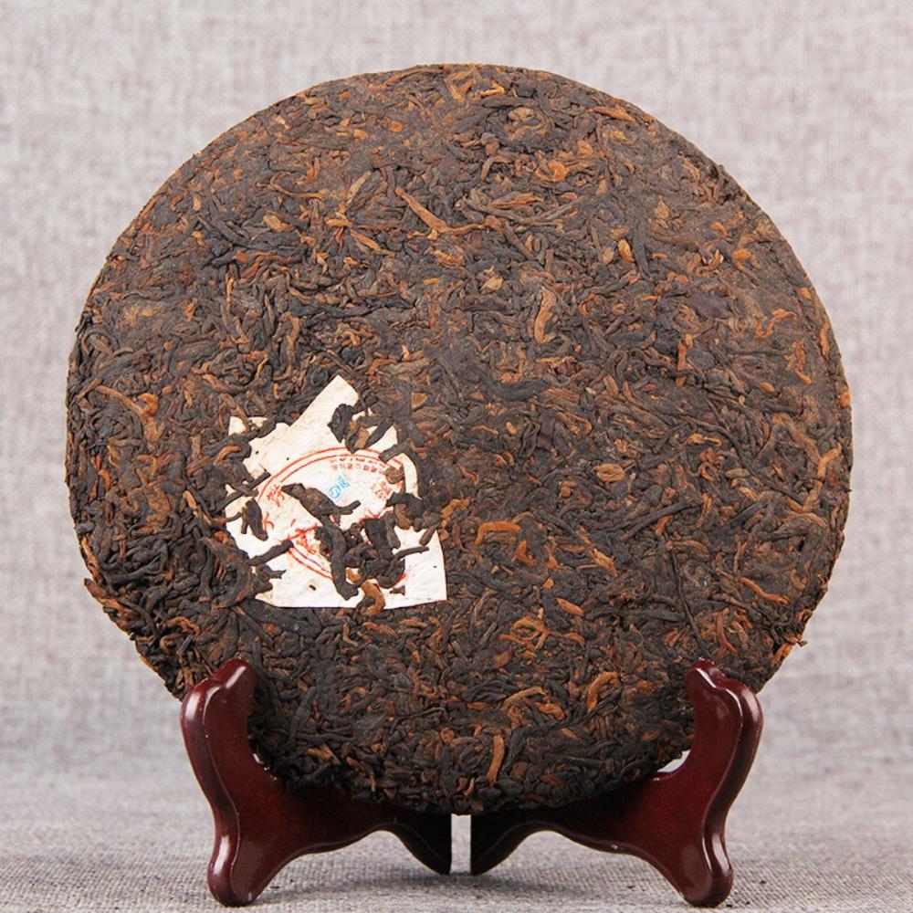 HelloYoungTea 357g Ancient Tree Ripe Pu'er Tea Cake Yunnan Puer Black Tea