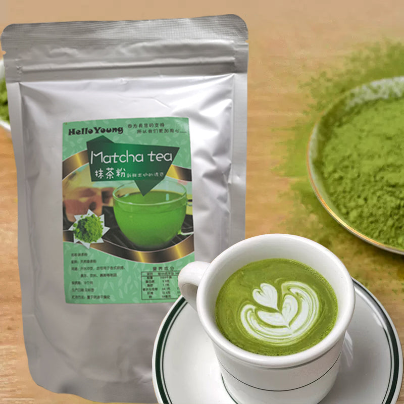 HelloYoung Organic Matcha Green Tea Powder 100% Pure Premium Culinary Grade Matcha | Lattes, Smoothies, Baking green tea powder weight loss