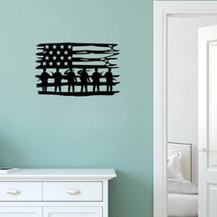 CIFbuy Personalized American Freedom Sign - Custom Wall Art for Independence Day, Attractive Patriot Figure Metal Sign, July 4th Delight, Wall Sculptures - Wall Art