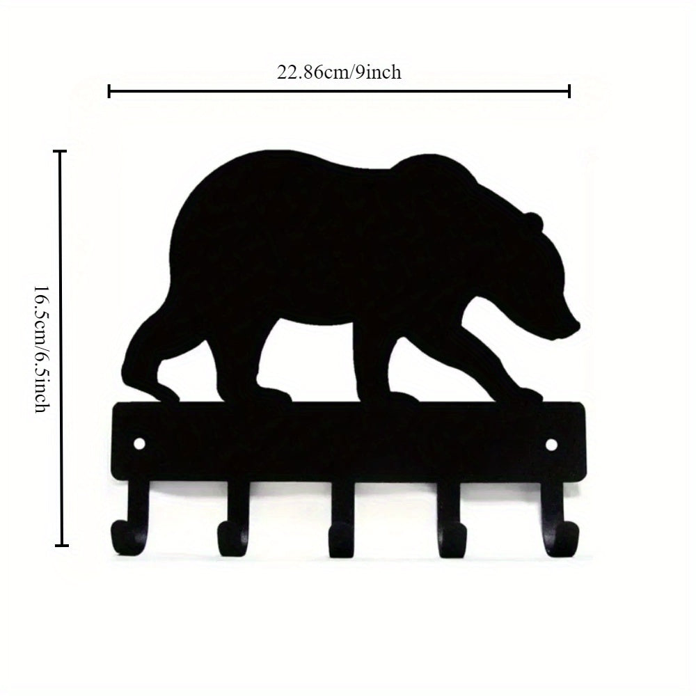 CIFbuy™ 9-Inch Wrought Iron Wall Hooks Set - Gorgeous Metal Towel & Coat Rack Organizer with Rustic Farmhouse Decor, Durable Storage Solution for Home & Bathroom, Collectible Figurines.