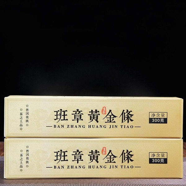 Pu'er Raw Tea Banzhang Gold Bar Ancient Tree Tea Yunnan Column Tea 300g