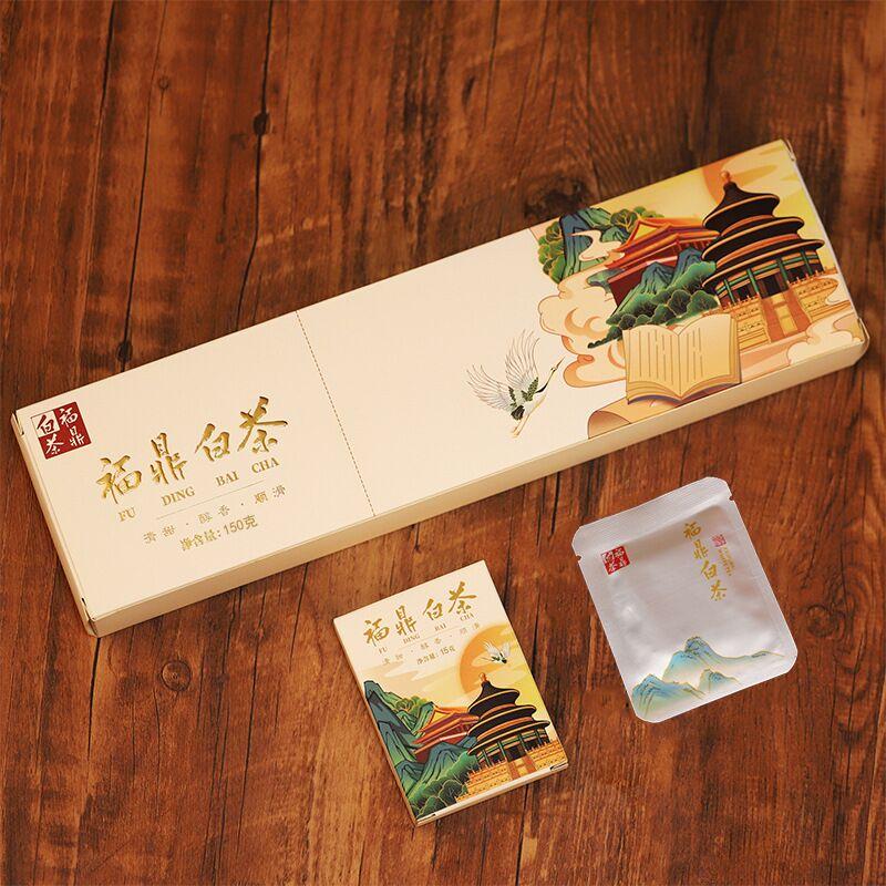 HelloYoungTea Fuding White Tea Old White Tea Gift Box with Small Pieces, Old Longevity Mei Gong Mei, Orange Crap White Tea, Small Biscuits Tea Cake Smoke Bar 福鼎白茶 老白茶小片礼盒，老寿眉贡眉，陈皮/橘皮白茶，小饼干茶饼烟条