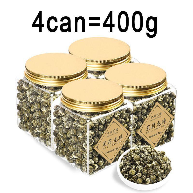 HelloYoungTea Jasmine Pearl Tea - Jasmine Dragon Pearls Green Tea with Delightful Aroma 125g/200g/400g