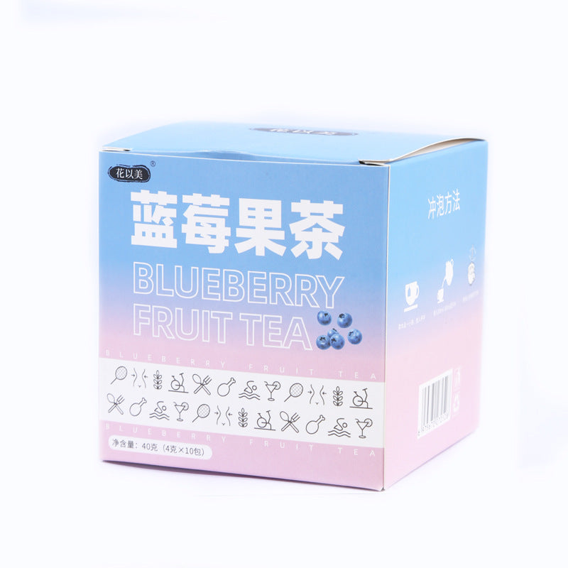 HelloYoung Blueberry fruit tea triangle bag infusion tea apple peach mulberry fruit tea 40g Main image
