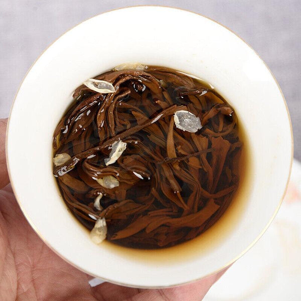 HelloYoungTea Yunnan Tea Jasmine Dian Hong Tea Jasmine Mao Feng Dian Hong Tea 100g 3.5 Oz