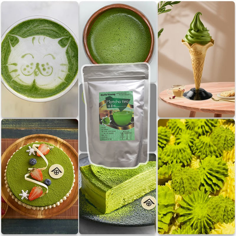 HelloYoung 100% Organic matcha green tea powder Matcha Japanese Green Tea Powder Vegan Gluten-Free