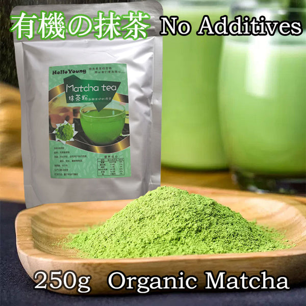 HelloYoung Matcha Green Tea Powder Ceremonial Grade From Japan Pesticide-Free Baking Gift Ideas diet drink for loss weight