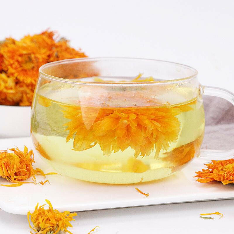 HelloYoungTea Chinese Marigold Tea Genuine Female Flower Herbal Tea Calendula Officinalis Tea