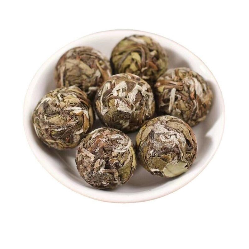 HelloYoungTea 500g Fuding White Tea Peony Floral Dense Aroma Dragon Pearl Handmade Tuocha