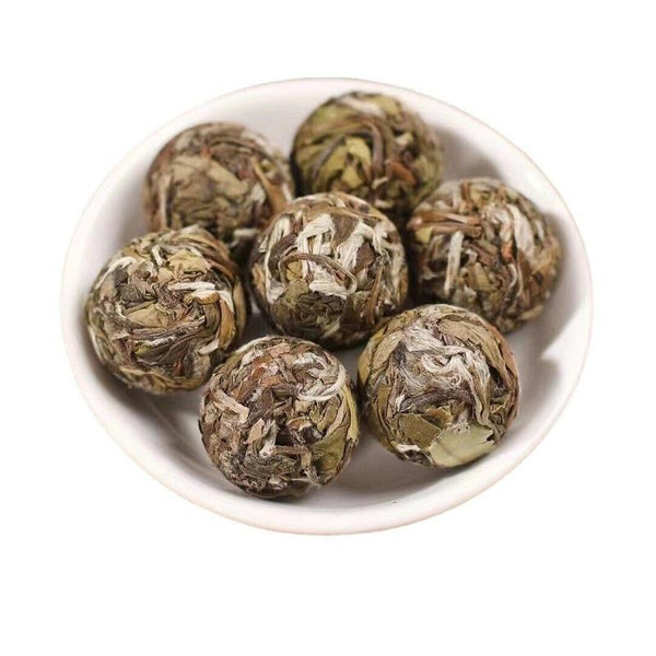 HelloYoungTea 500g Fuding White Tea Peony Floral Dense Aroma Dragon Pearl Handmade Tuocha
