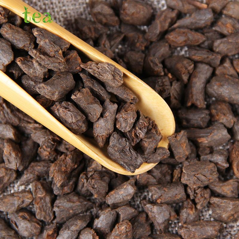 HelloYoungTea Aged Pu'er Tea, Menghai Jelly Aroma Crushed Silver Tea, Fossilized Aged Pu'er Aroma, Bulk Ripened Tea 500g