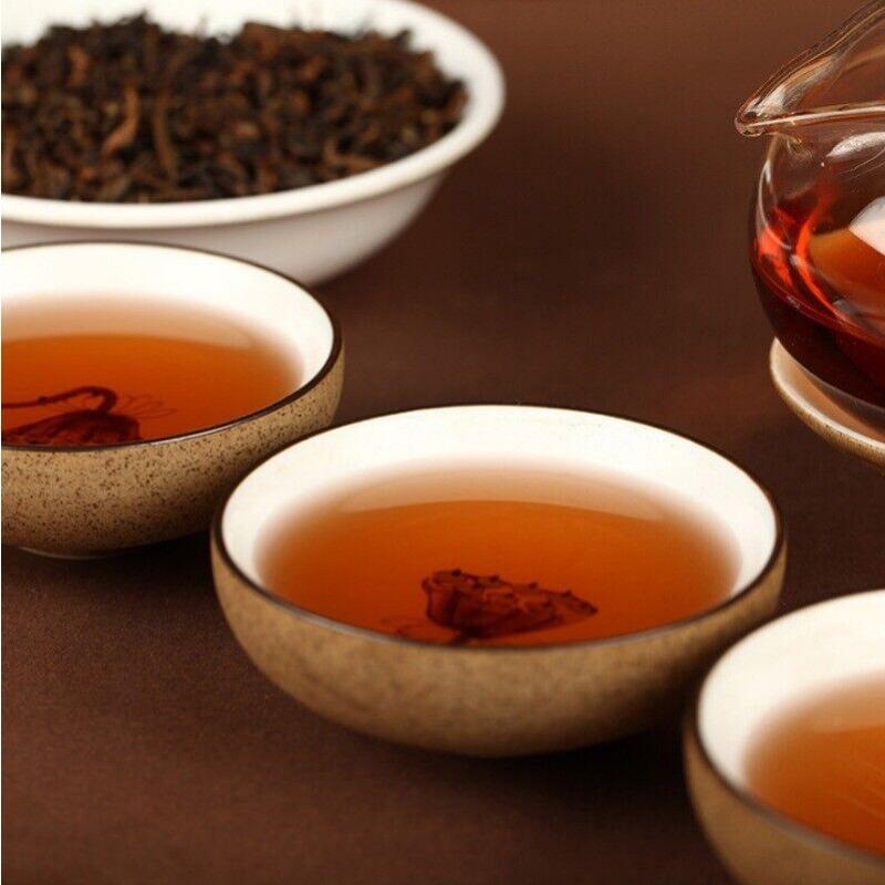 HelloYoungTea 500g Yunnan Puerh Tea 2018 Menghai Ancient Tree Golden Bud Loose Tea Cooked Tea