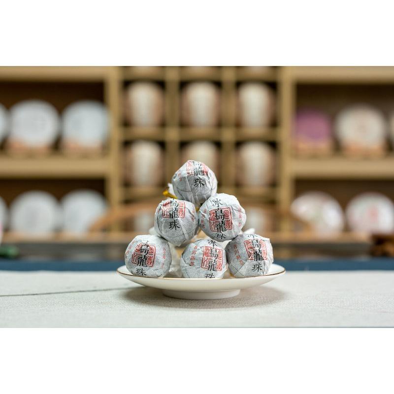 8g/pastille Icelandic Dragon Pearl Pu-erh Ripe Tea Small Tuocha Dragon Pearl