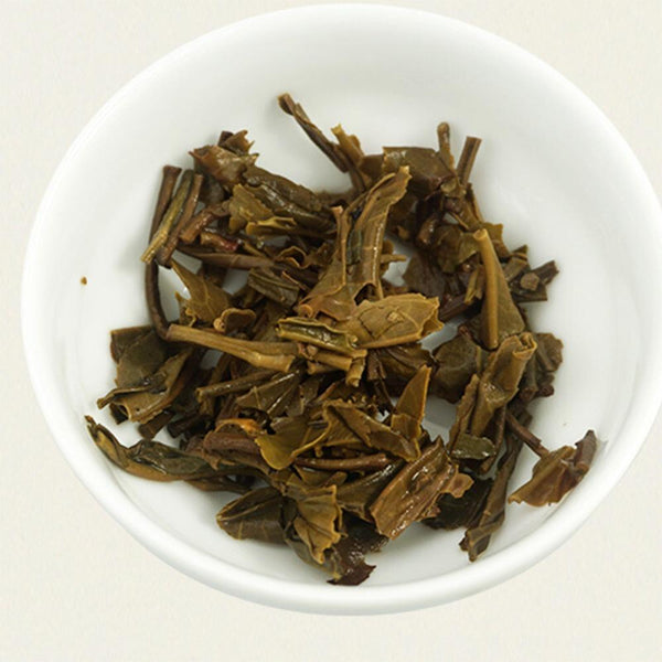HelloYoungTea Yunnan Puer Tea 357g Golden Silk Organic Natural Pu-erh  Yunnan Pu-erh 357g Cake Organic Golden Silk Tea  Organic Puer Tea 357g Yunnan Gold Tips Cake