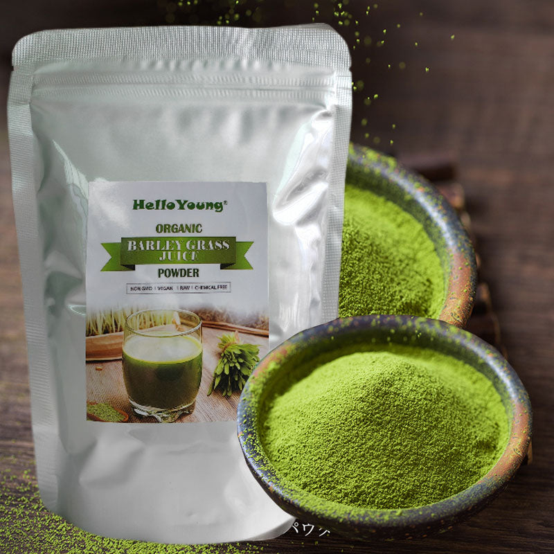 HelloYoung Organic Barley Grass Powder original 250g barley grass official store Rich in Immune Vitamin, Fibers, Minerals, Antioxidants and Protein Main image