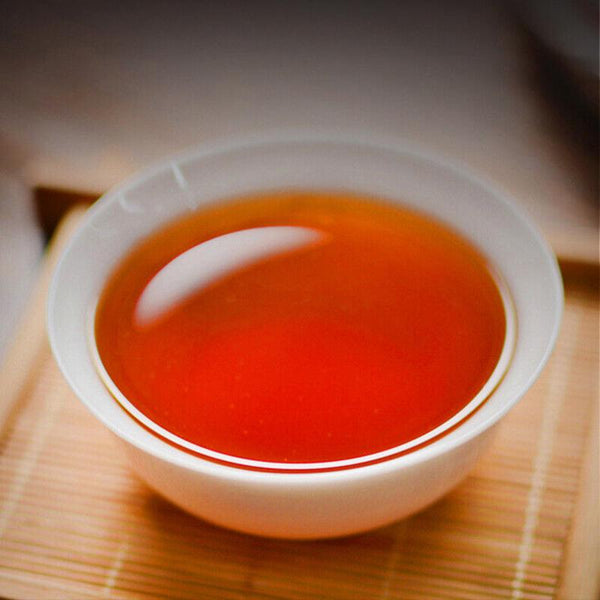 HelloYoungTea Pu'er Ripe Tea Yunnan Seven Cakes Tea Bamboo Shell Whole Mention Pack Tea Cake