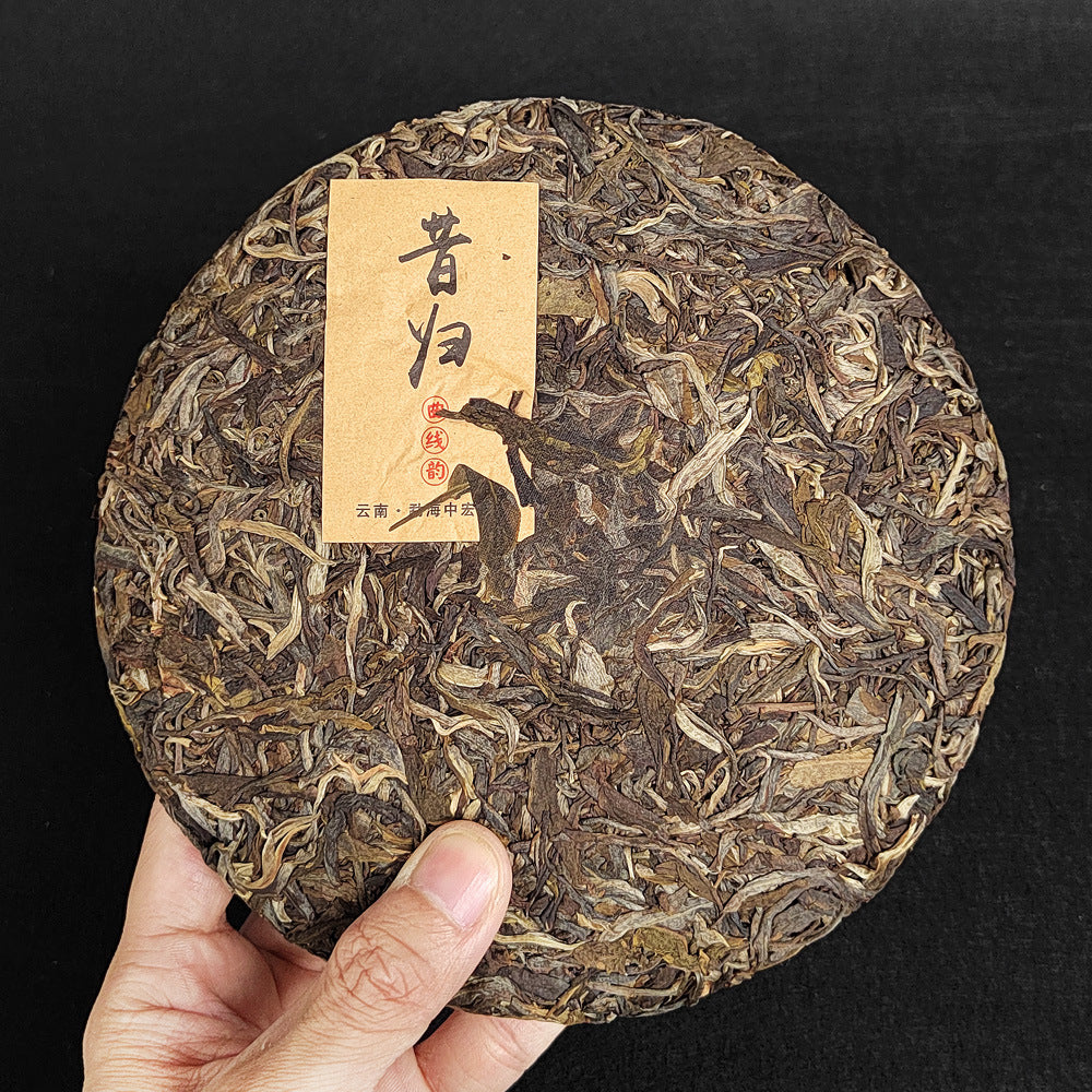 HelloYoung High Quality Yunnan Qizi Cake Green Tea Ancient Tree Xigui Pu'er Tea 357g Main image