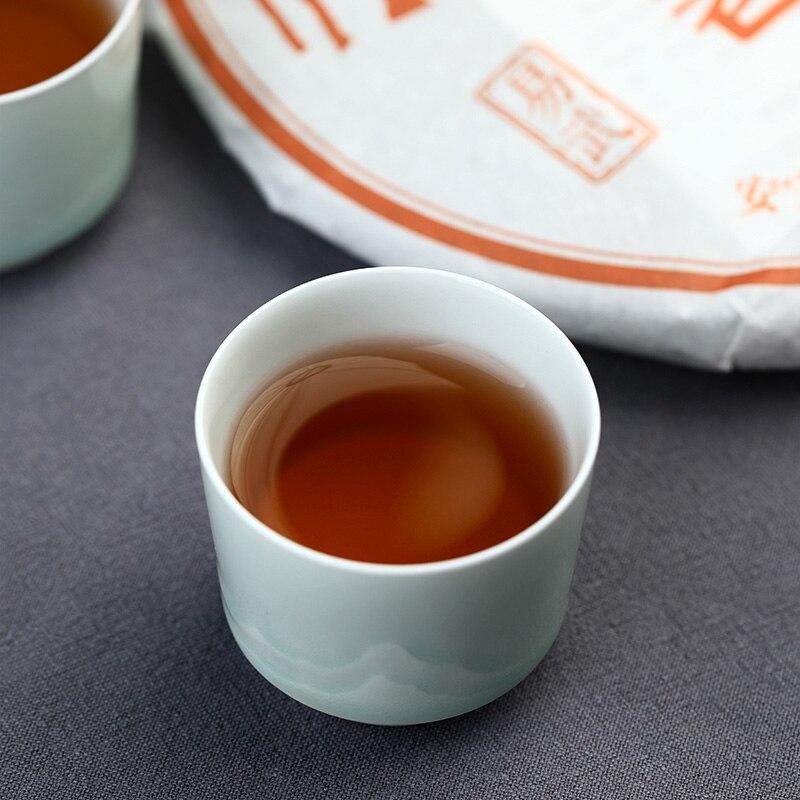 HelloYoungTea 2021 Haiwan Lao Tong Zhi Shu Puerh, Yunnan Yi Mountain Classic Tea Cake "Cizi" Aged Shou Puerh 357g