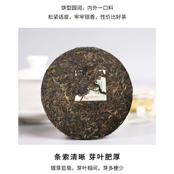 HelloYoungTea Yunnan Pu'er Tea Ancient Tree Raw Tea 357g Iceland Pu'er Tea Raw Tea Cake