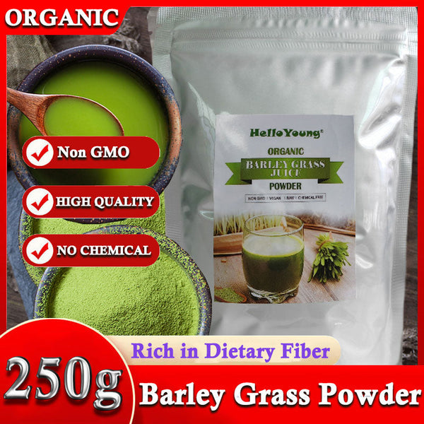 HelloYoung Barley Green Grass Juice Powder with Rich Dietary Fiber, No Addtives