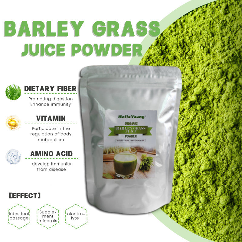 HelloYoung barley powder pure organic Organic Barley Grass Powder original 250g barley grass official store Good Source of Fiber, Protein. Great for Juices