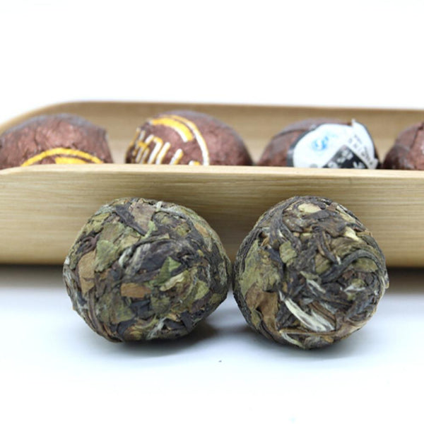 HelloYoungTea 2017 Premium Grade Fuding White Tea Ball Peony Pressed Cake 500g