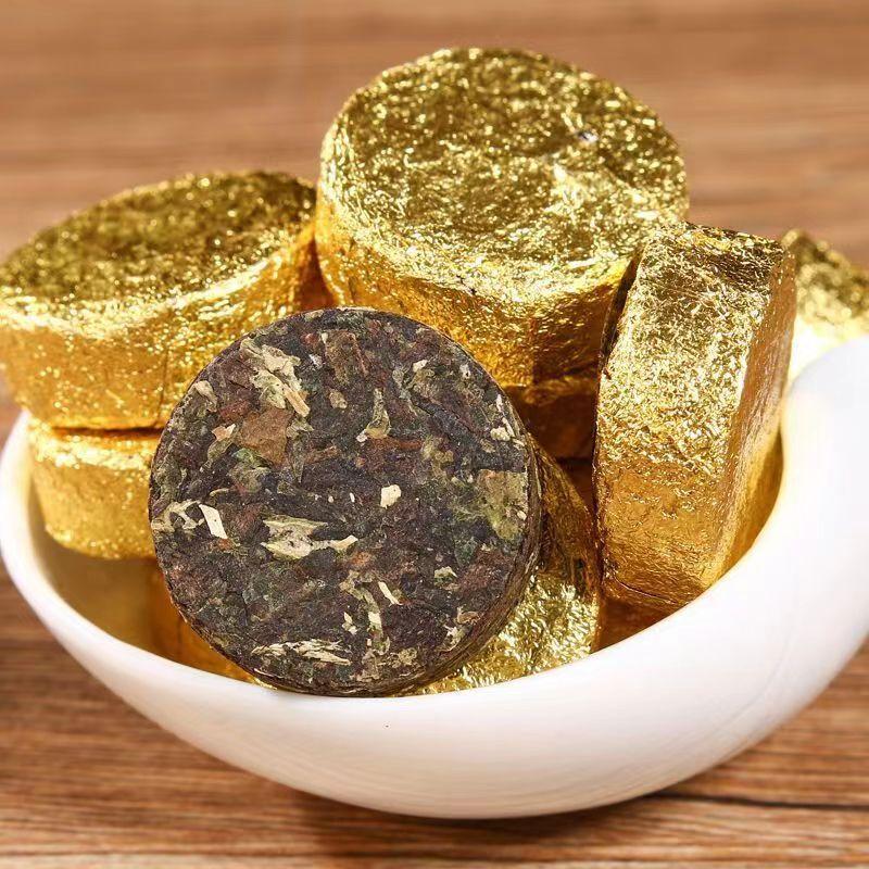 HelloYoungTea Puerh Cooked Tea Cake Yunnan Natural Ripe Pu'er Tea Mini Pu-erh Black Tea 12Pcs