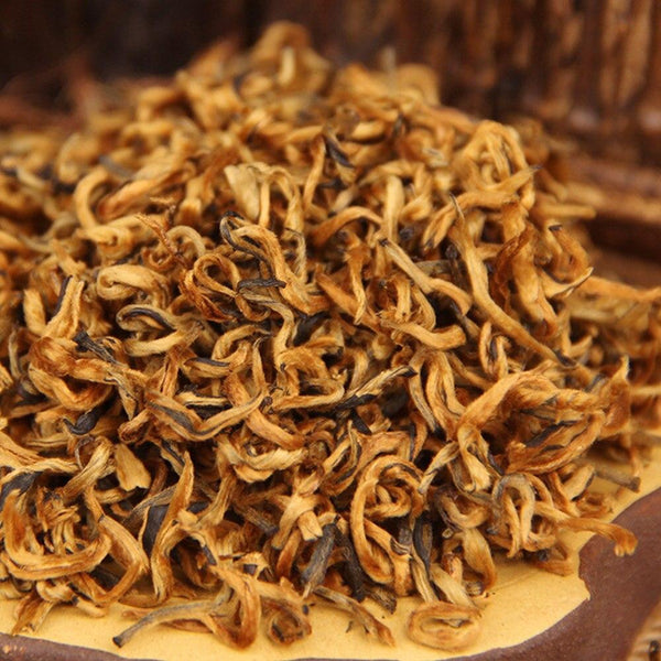 HelloYoungTea 2023 Dianhong Honey Aromatic Golden Bud Black Chinese Red Tea, 100g/box