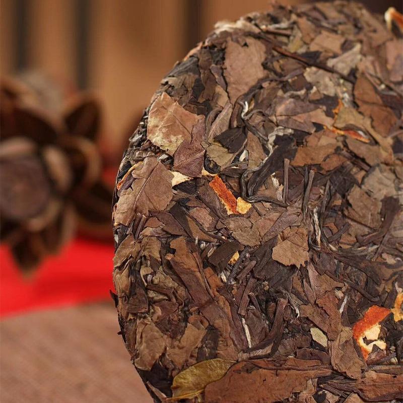 350g Fuding Alpine Old WhiteTea Cake Aged White Tea Tightly Pressed Shoumei Tea