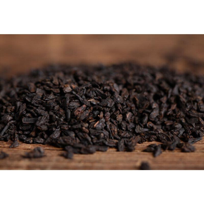 HelloYoungTea Glutinous Rice Fragrance Crushed Silver Tea Fossil Yunnan Pu'er Ripe Tea 500g