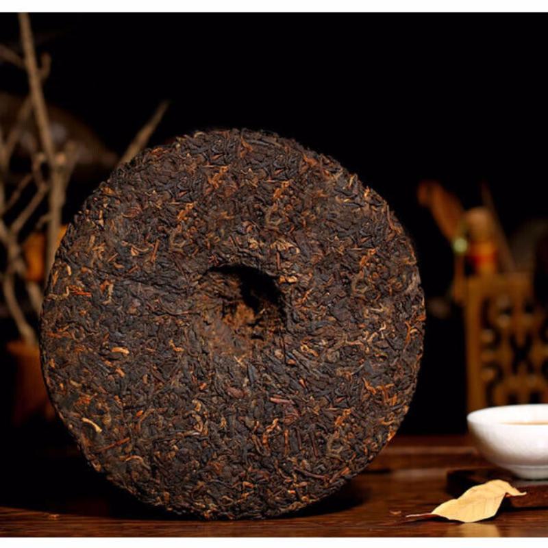 HelloYoungTea 2006 Ripe Pu-erh Heaven Earth Menghai Royal Golden Buds Old Arbor King Tea 357g
