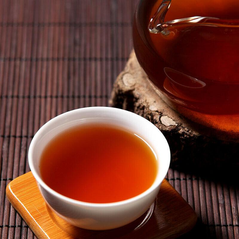 HelloYoungTea Organic Baishaxi Dark Tea Fu Zhuan Brick Tea China Anhua Black Tea Fu Cha 300g