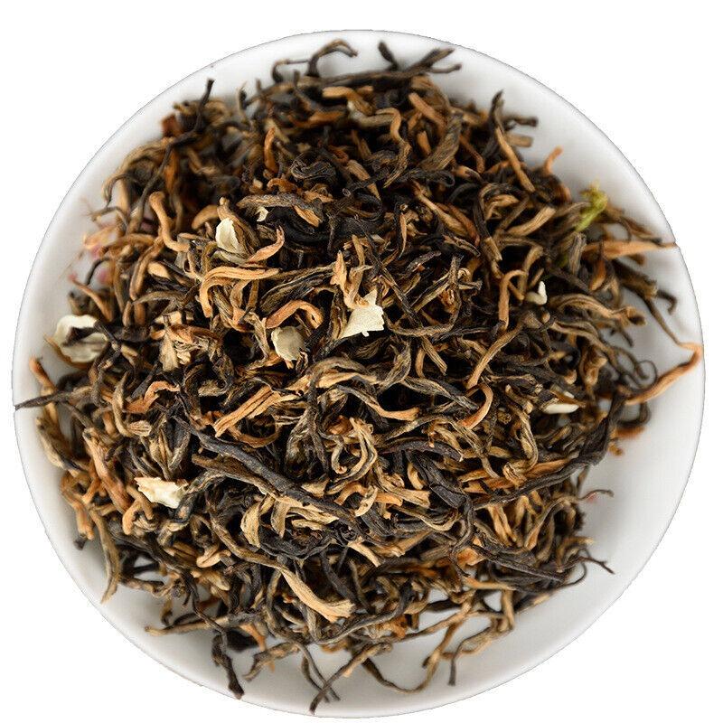 HelloYoungTea Yunnan Tea Jasmine Dian Hong Tea Jasmine Mao Feng Dian Hong Tea 100g 3.5 Oz
