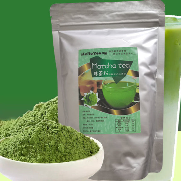HelloYoung Ceremonial Grade Matcha Powder (250g) - Authentic Japanese Matcha Green Tea Powder - Matcha Green Tea Powder Harvested in Japan - Matcha Tea Powder Latte -green tea powder Zero Sugar, Vegan & 0 Calories