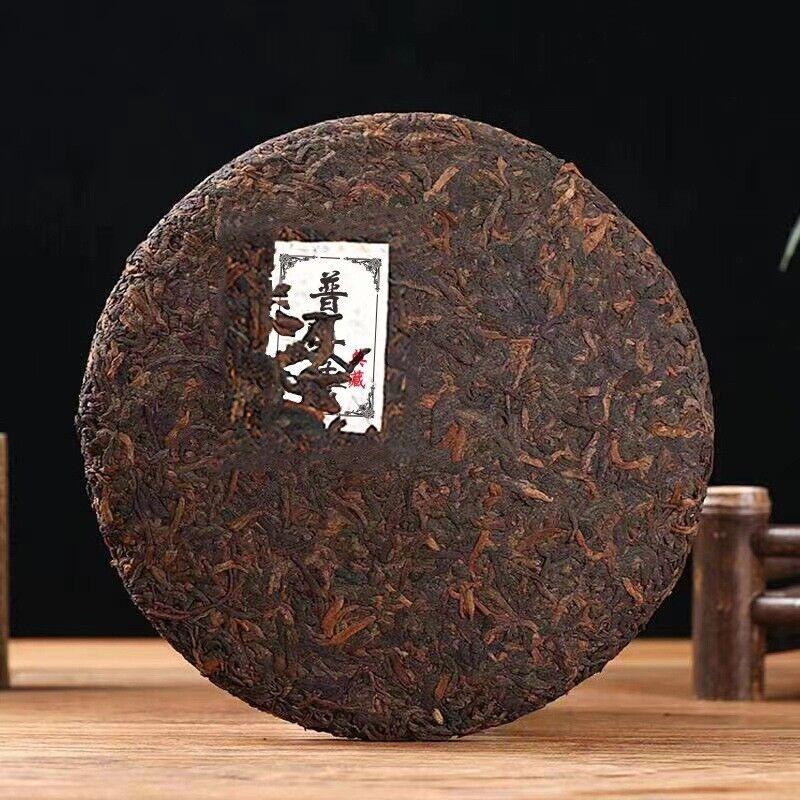 HelloYoungTea 357g Yunnan Tea Pu'er Tea Old Ban Zhang Pu'er Tea Cake Seven Seed Cake Tea