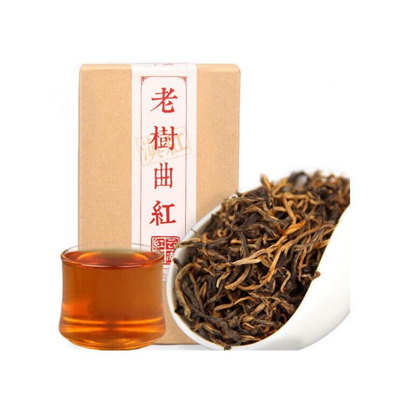 HelloYoungTea 80g Yunnan Dian Hong Kung Fu Tea Handmade Black Tea 2.8 Oz
