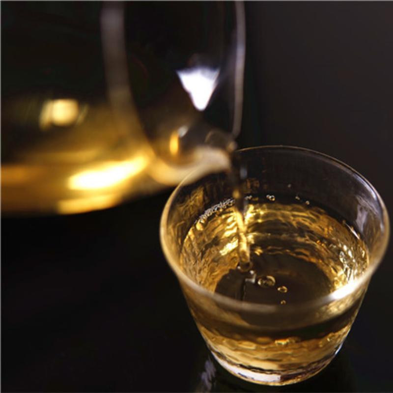 357g Pu'er raw tea golden leaves golden Mengku yellow slices, seven seed cakes