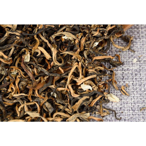 HelloYoungTea Yunnan Tea Jasmine Dian Hong Tea Jasmine Mao Feng Dian Hong Tea 100g 3.5 Oz